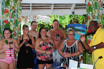 Ron with Hotel Guests
